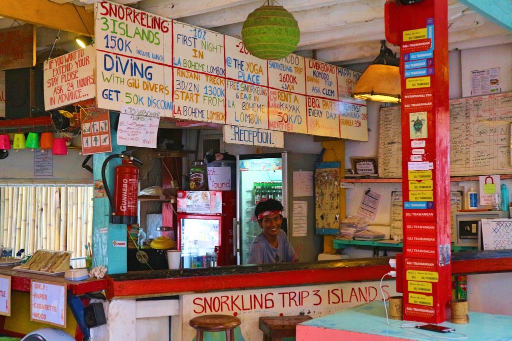 Gili La Boheme Pansiyon Gili Trawangan Dış mekan fotoğraf